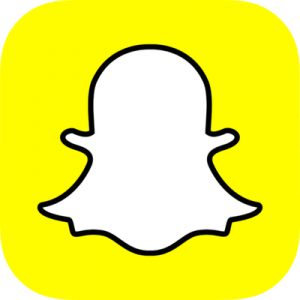 logo jaune et blanc snapchat 